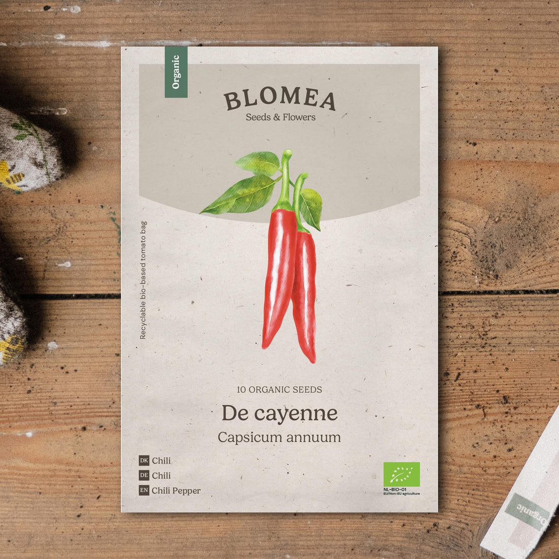 Chilin siemenet 'De Cayenne' - 10 luomusiementä