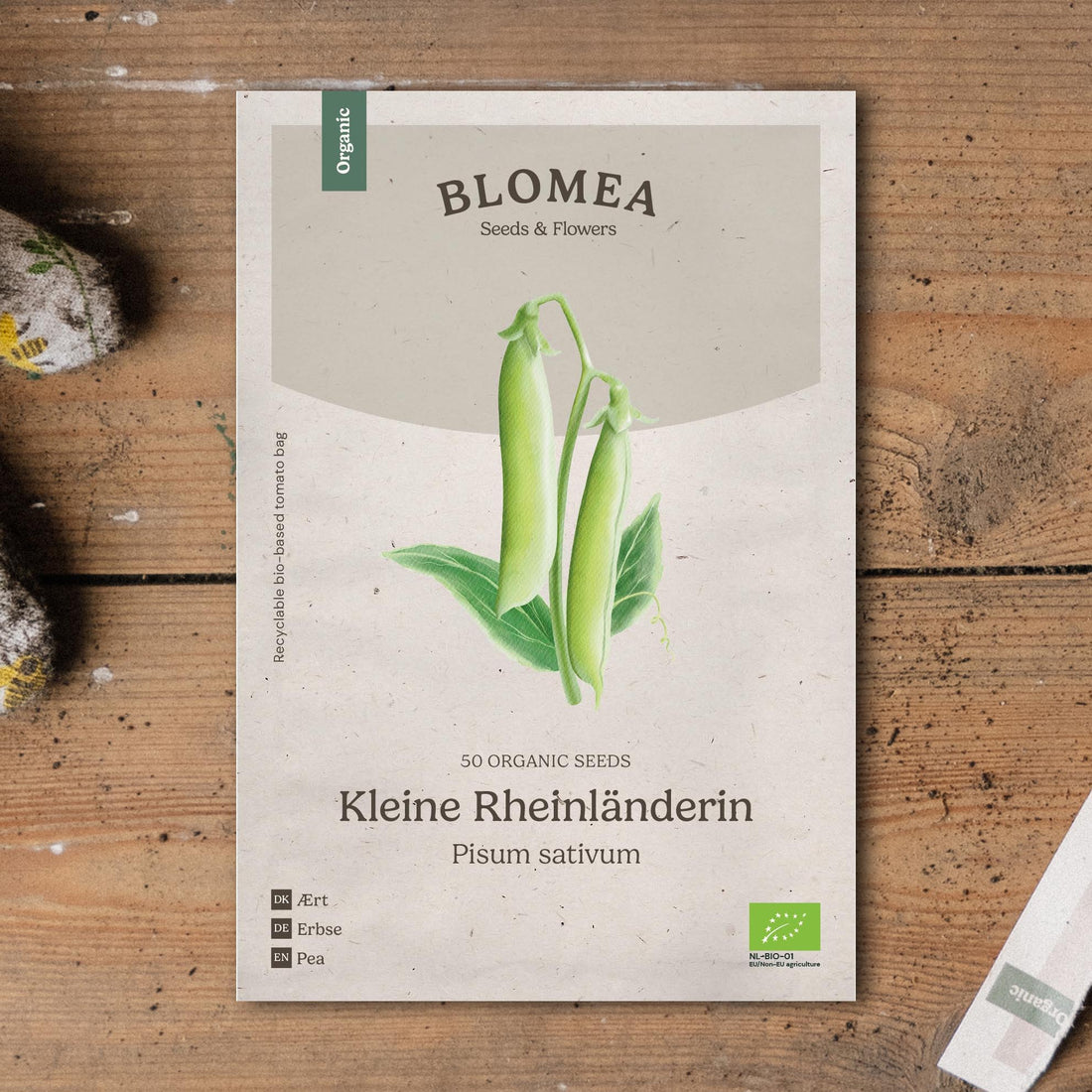 Herneen siemenet 'Kleine Rheinländerin' - 50 luomusiementä