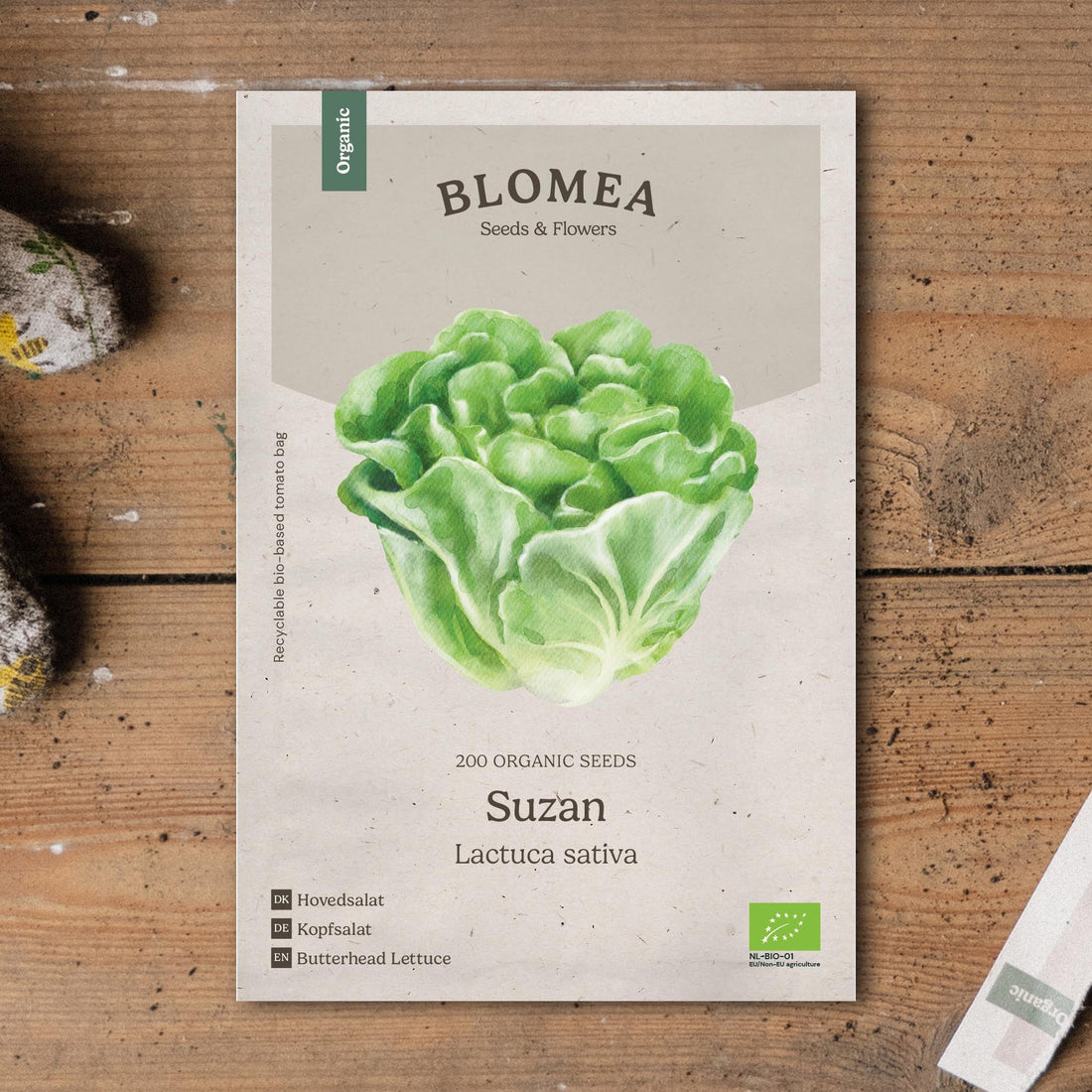 Keräsalaatin siemenet 'Suzan' - 200 luomusiementä -