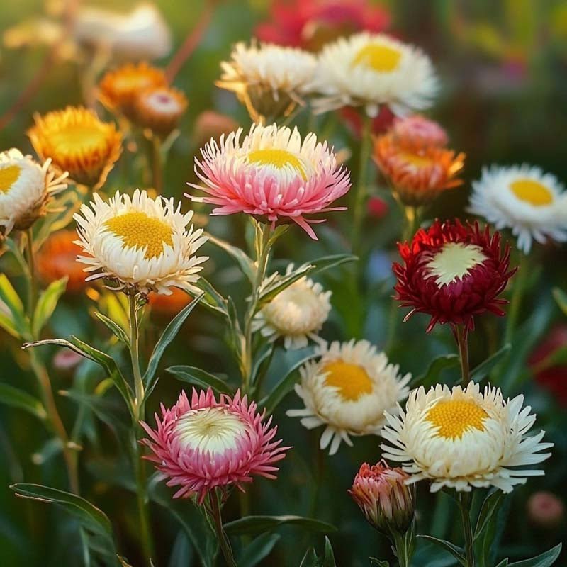 Jäkkärä 'Tall Straw Flower' - 200 luomusiementä