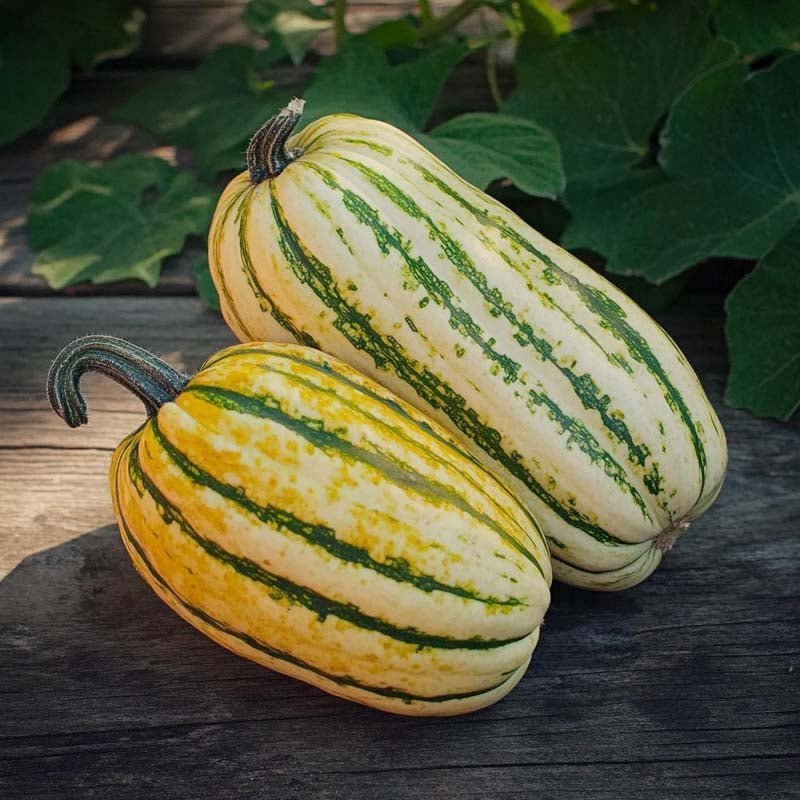 Koristekurpitsan siemenet 'Bush Delicata' - 5 luomusiementä