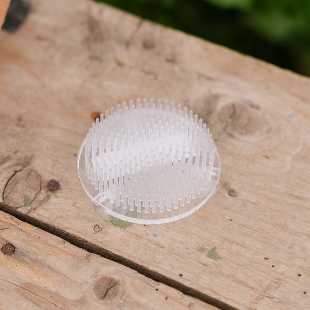 Kukkapidike, valkoinen (muovi), Ø: 6,9 cm