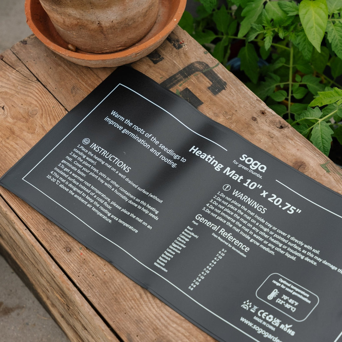 Lämpölevy itämisen edistämiseen, 21 W