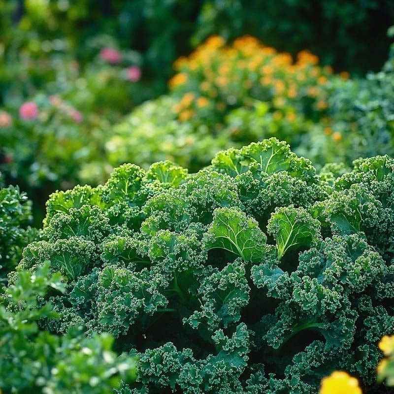 Lehtikaalin siemenet 'Halbhoher grüner Krauser' - 50 luomusiementä