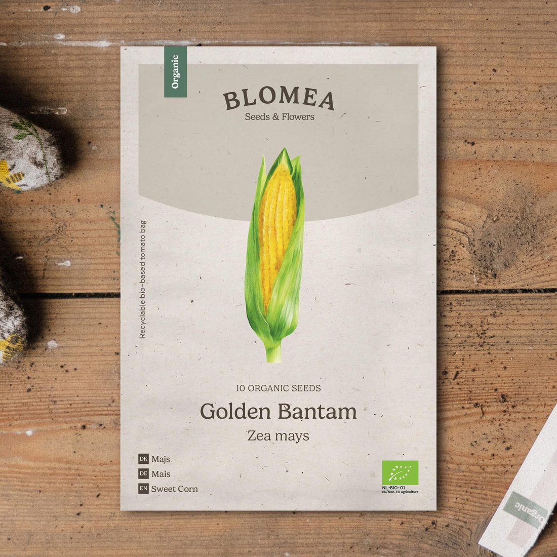 Maissin siemenet 'Golden Bantam' - 10 luomusiementä -