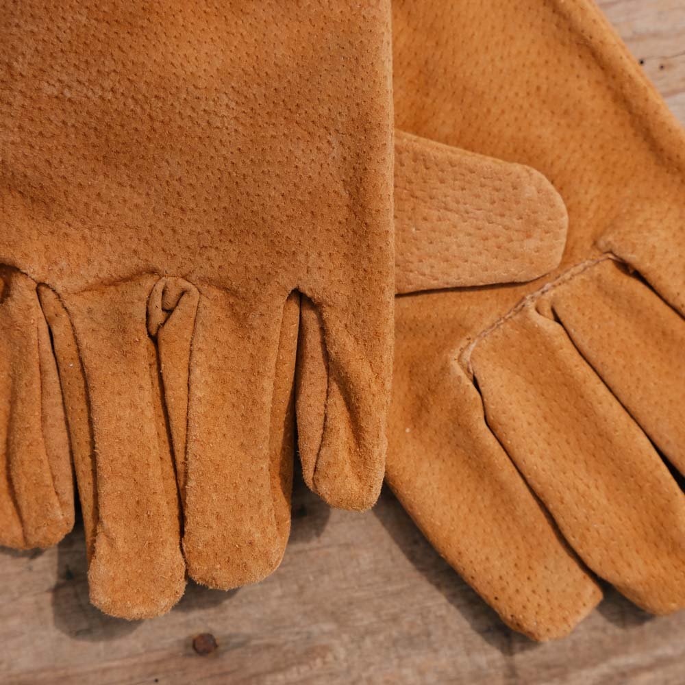 Nahkaiset puutarhahanskat, yksi koko