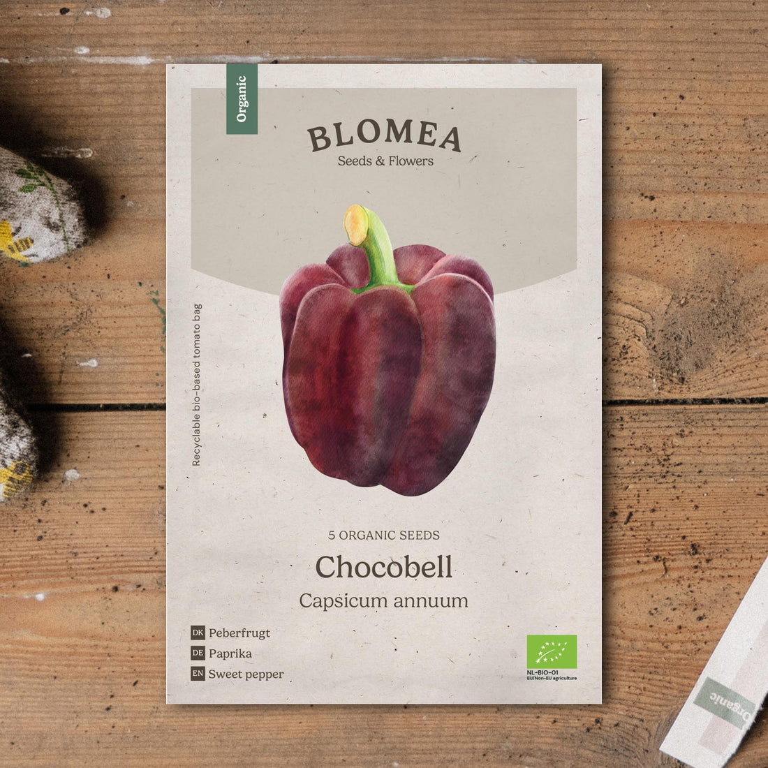 Paprikansiemenet 'Chocobell' - 5 luomusiementä