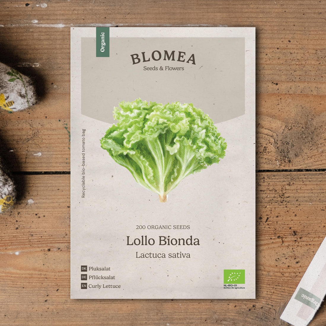 Lehtisalaatin siemenet 'Lollo Bionda' - 200 luomusiementä