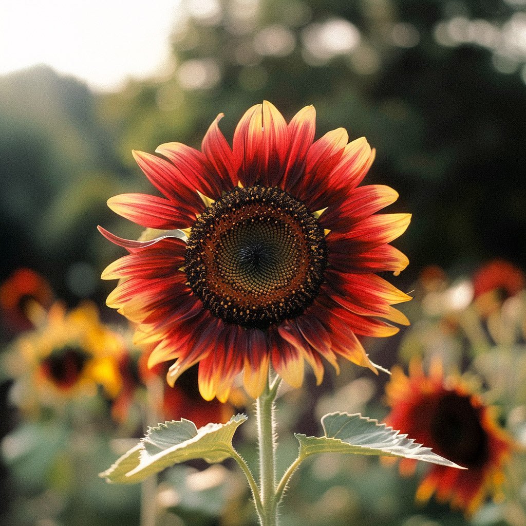 Punainen auringonkukka, keskikokoinen - 20 luomusiementä
