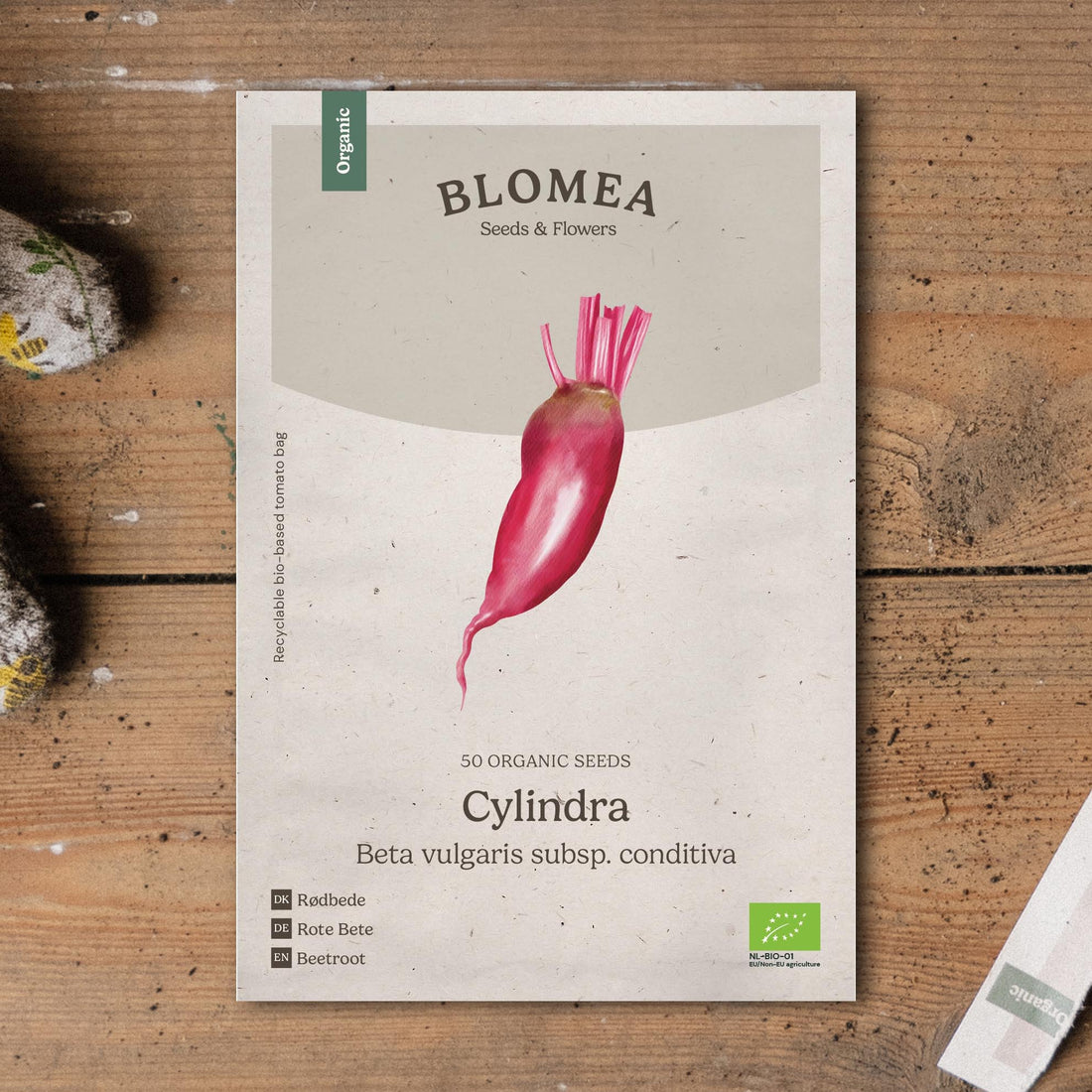 Punajuuren siemenet 'Cylindra' - 50 luomusiementä