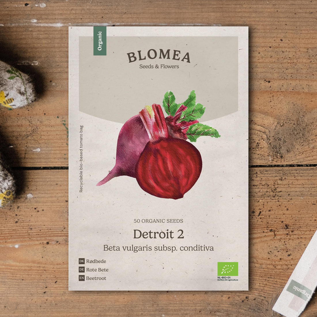 Punajuuren siemenet 'Detroit 2' - 50 luomusiementä