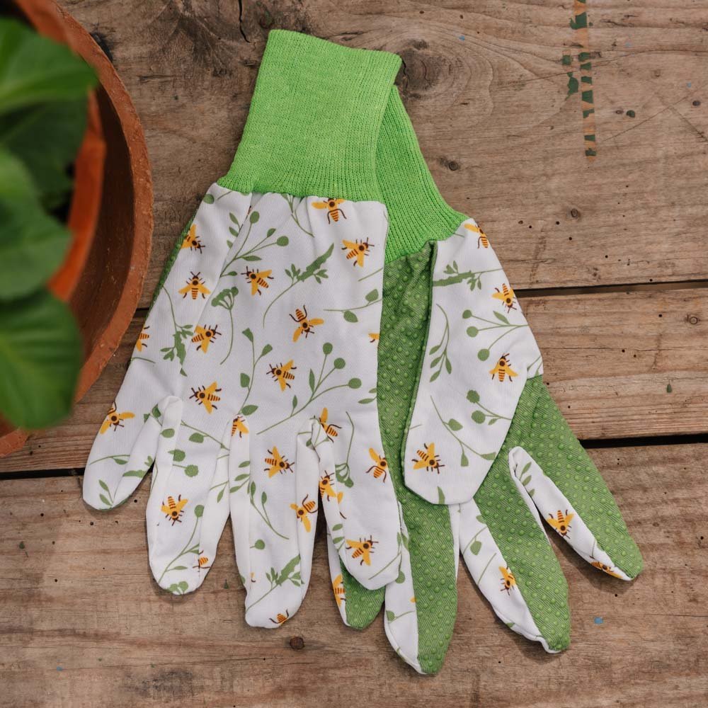 Puutarhakäsineet, mehiläiskuvio