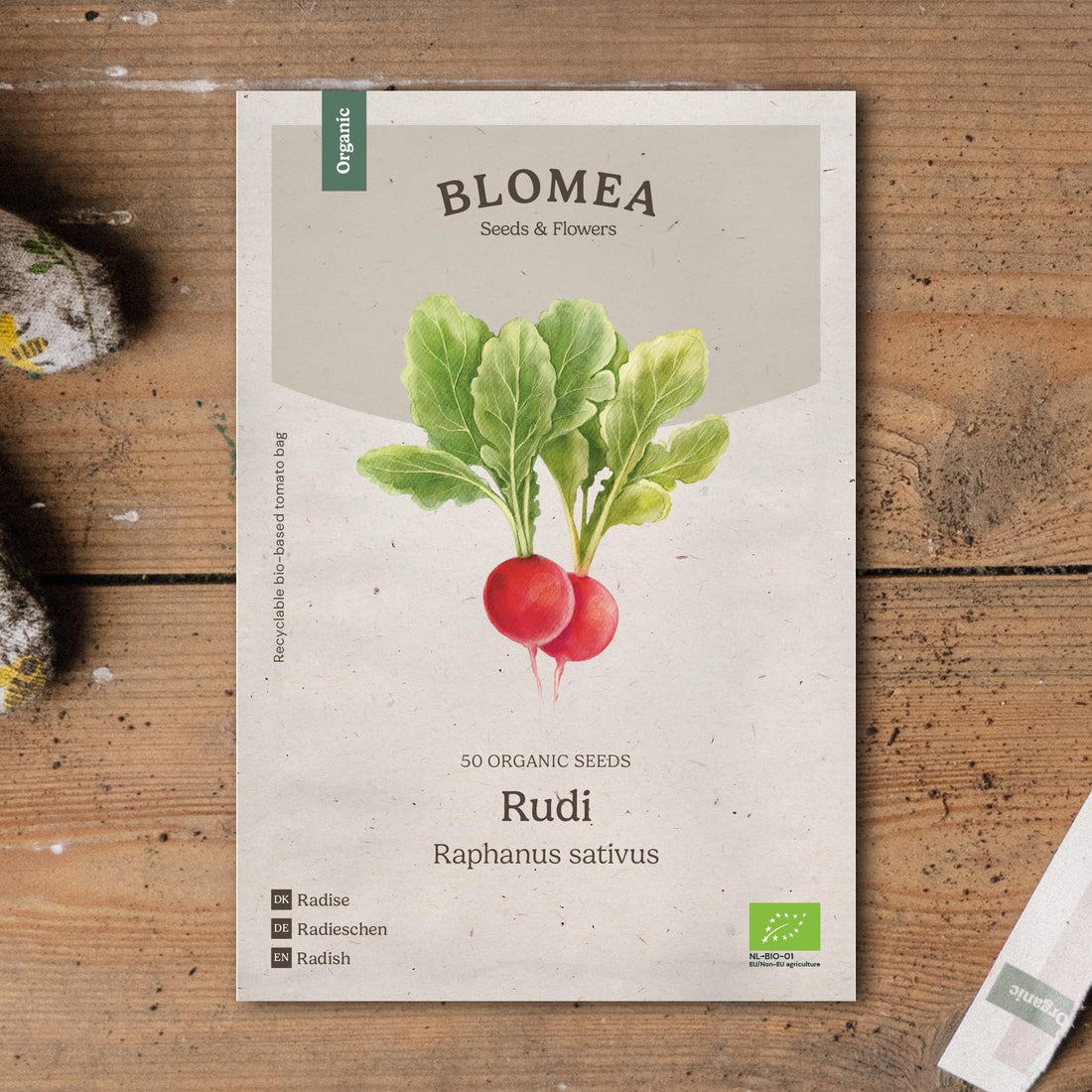 Retiisin siemenet 'Rudi' - 50 luomusiementä