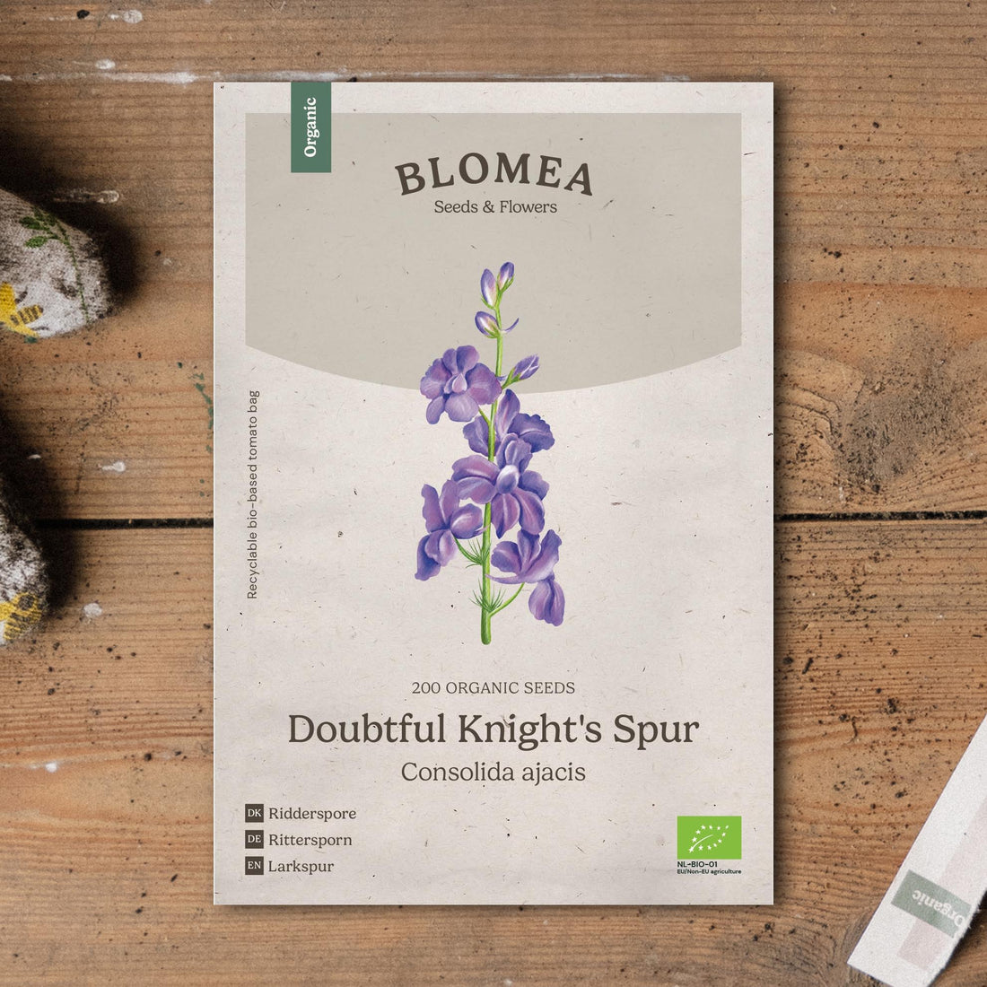 Ritarinkannuksen siemenet 'Doubtful Knight's Spur' - 200 luomusiementä