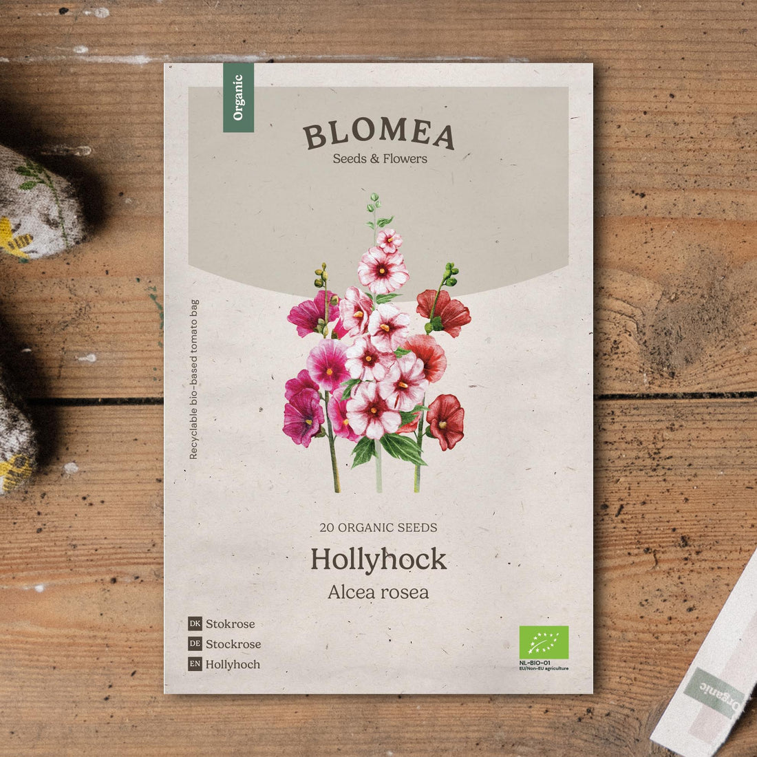 Salkoruusun siemenet 'Hollyhock' - 25 luomusiementä