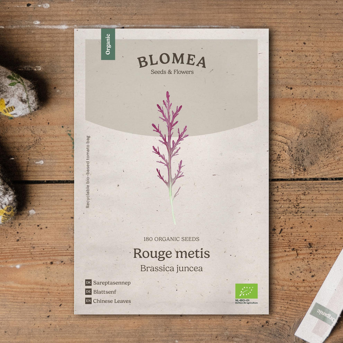 Sarepta-sinapin siemenet 'Rouge metis' - 180 luomusiementä