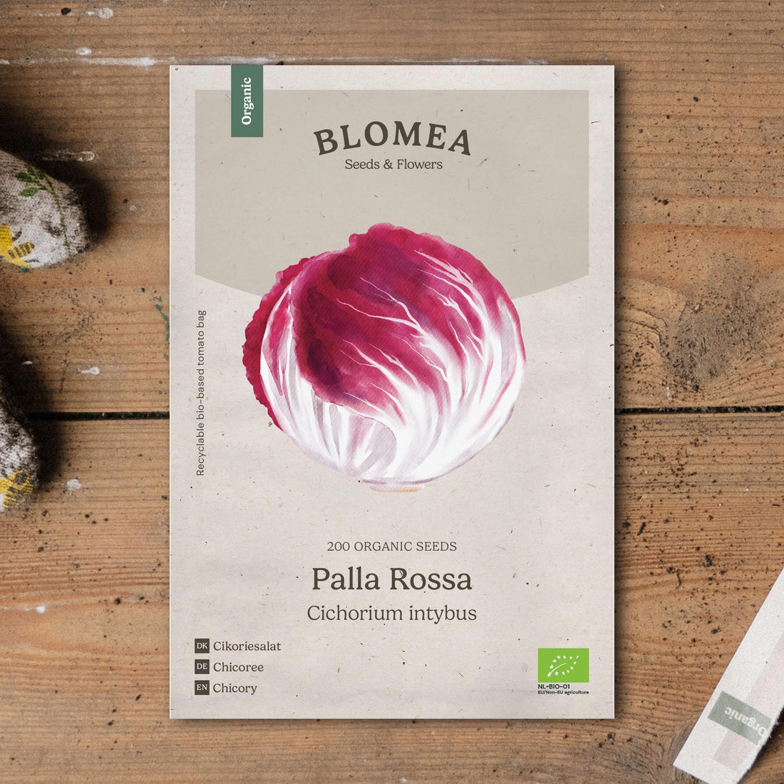 Sikurin salaattisiemenet 'Palla Rossa' - 200 luomusiementä