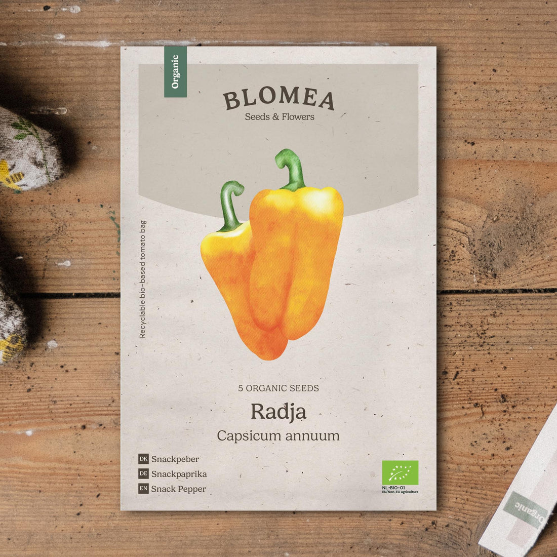 Snack-paprikan siemenet 'Radja' - 5 luomusiementä
