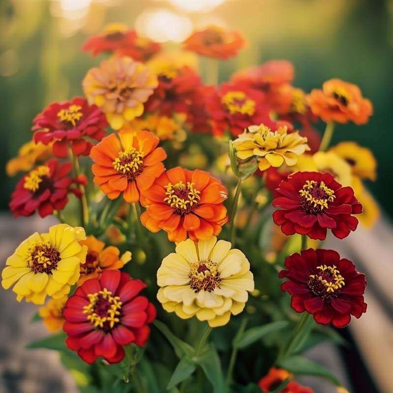 Tsinnian siemenet 'Summer in Orange' - 50 luomusiementä