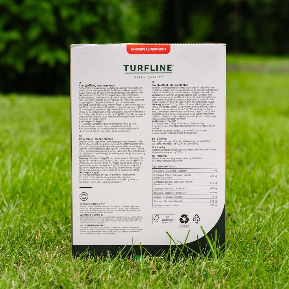Turfline-yleisnurmikkolannoite 12/2/10, 3, 5 kg