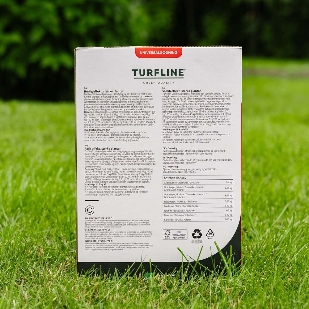 Turfline - yleisnurmikkolannoite 12/2/10, 3, 5 kg