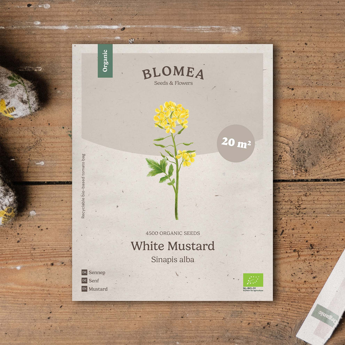 Viherlannoitussiemenet 'White Mustard' (20 m²)