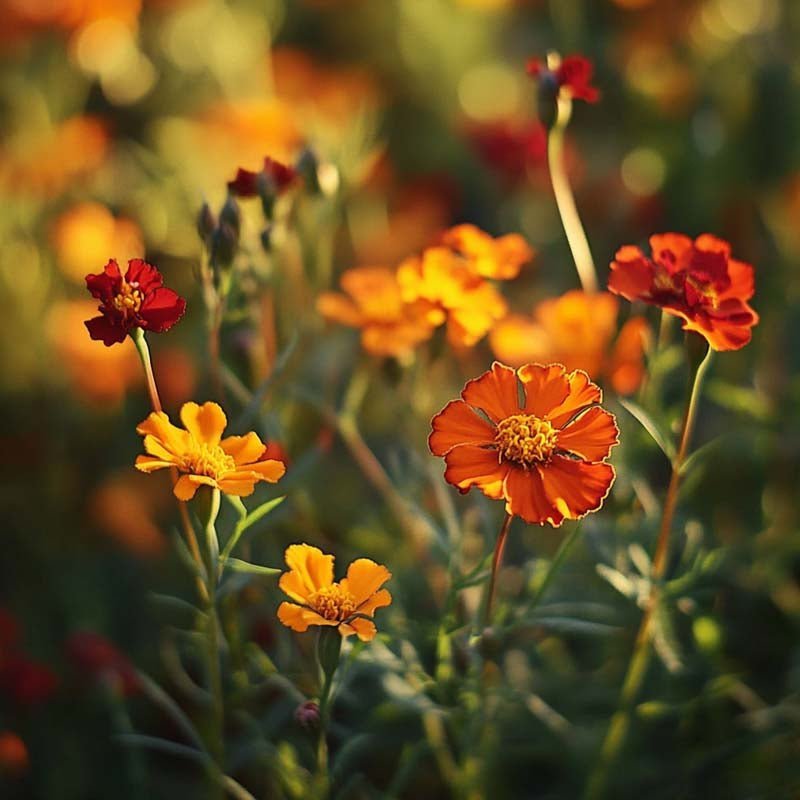 Villin samettikukan siemenet 'French Marigold, Wild' - 75 luomusiementä