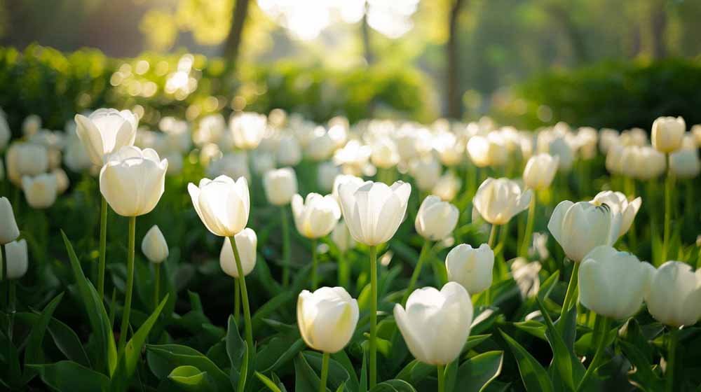 Valkoiset tulppaanit - Blomea.fi