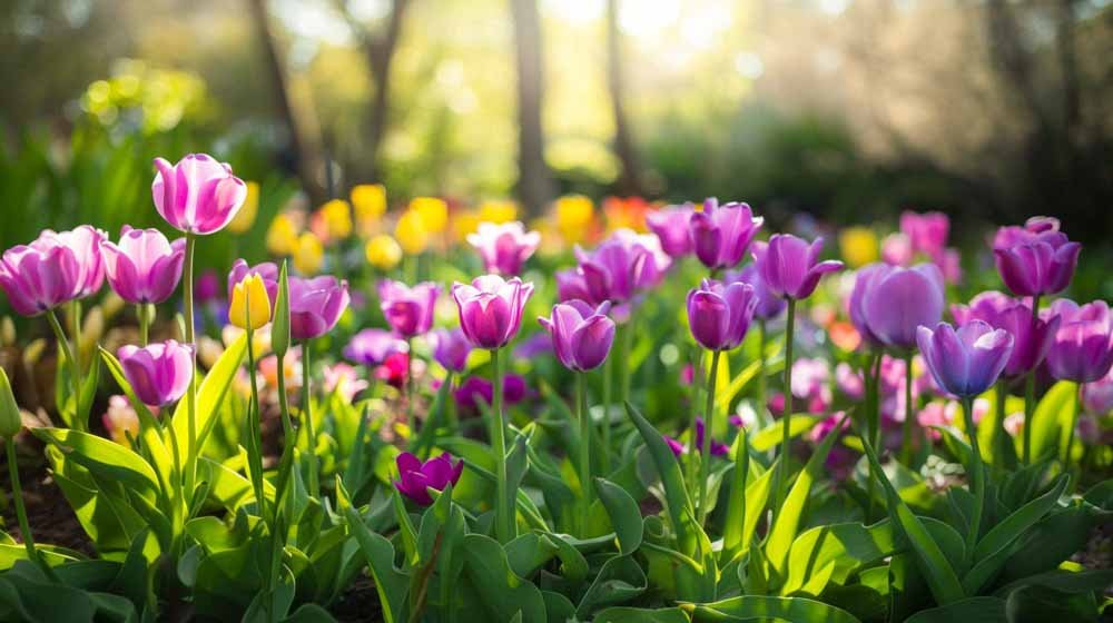 Violetit tulppaanit - Blomea.fi