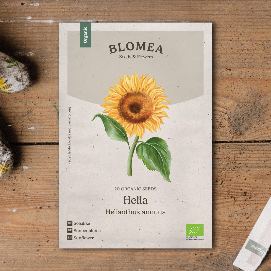 Auringonkukan siemenet 'Hella' - 20 luomusiementä