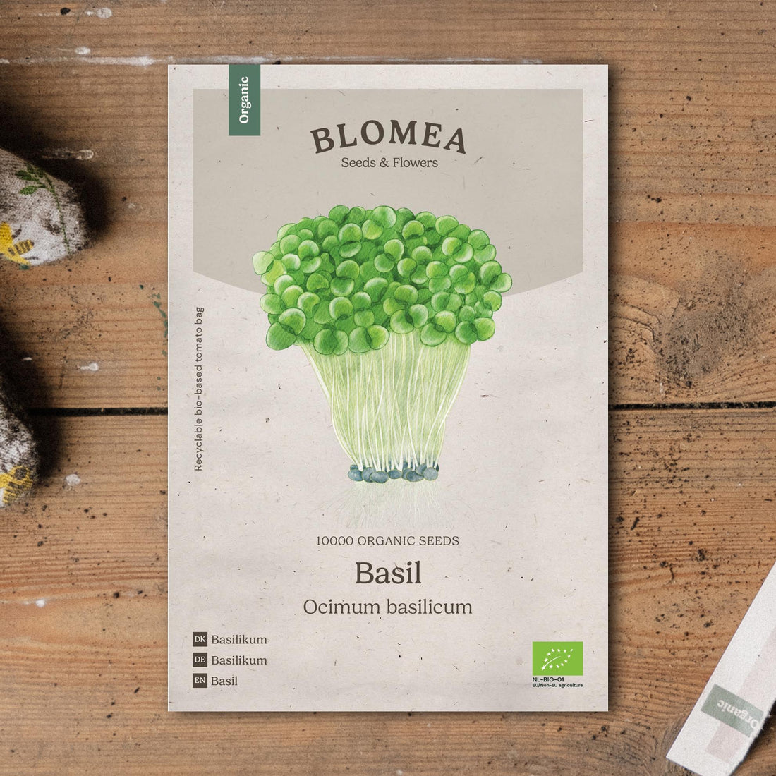 Basilikan mikrovihreiden siemenet - 10000 luomusiementä