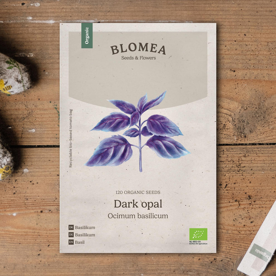 Basilikan siemenet 'Dark opal' - 120 luomusiementä