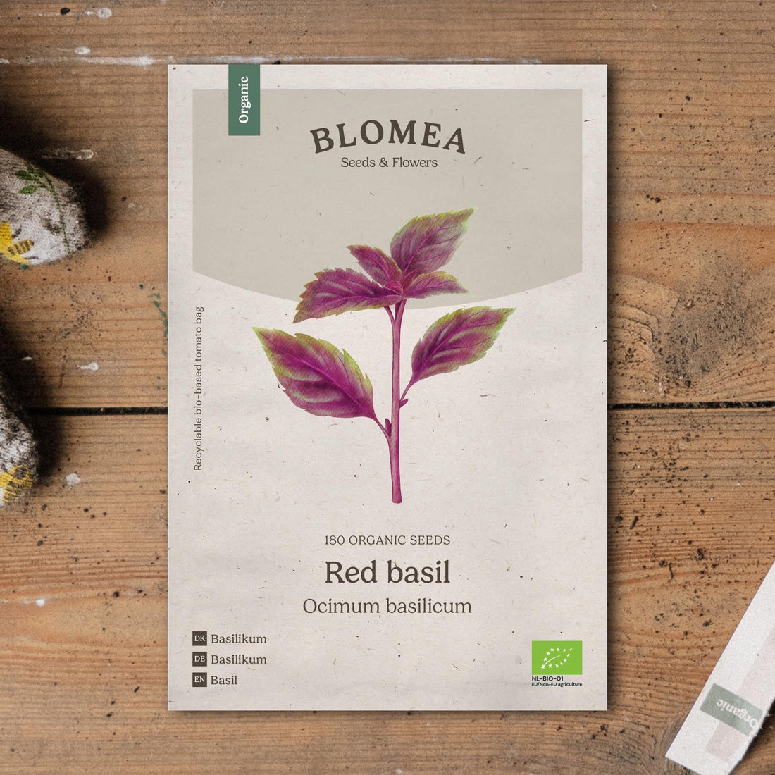 Basilikan siemenet 'Punainen basilika' - 180 luomusiementä