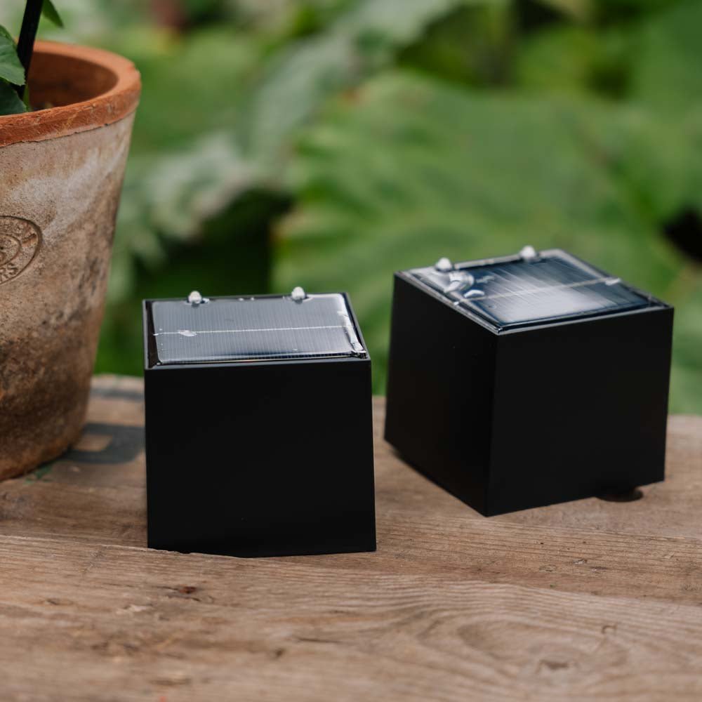 Cube ylös - ja alaspäin liikutettava aurinkolamppu, 2 kpl