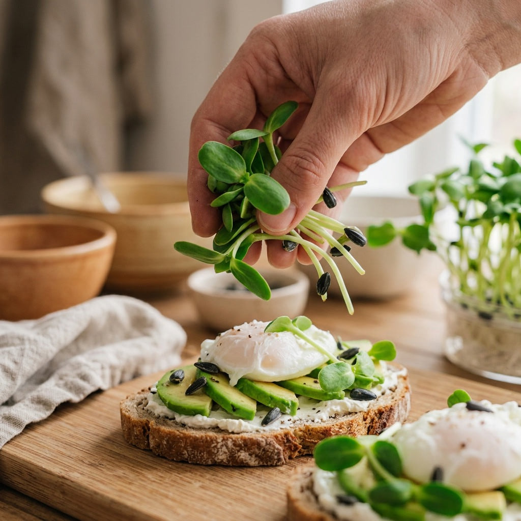 Solsikke mikrogrønt frø - 100 Økologiske Frø