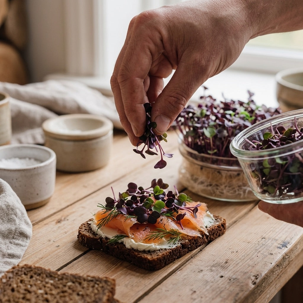 Sort radise mikrogrønt frø - 1100 Økologiske Frø