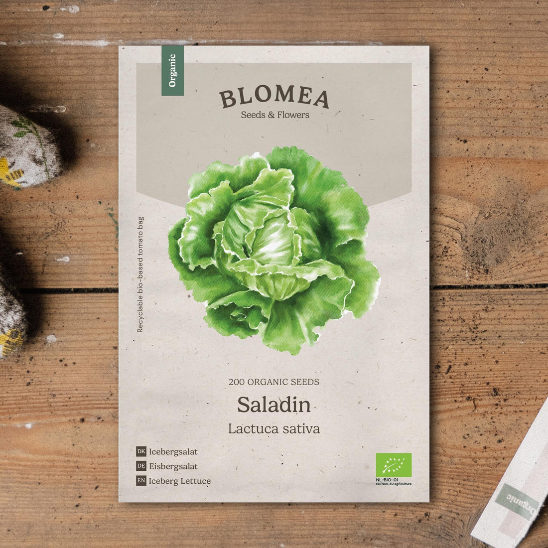 Jäävuorisalaatin siemenet 'Saladin' - 200 luomusiementä