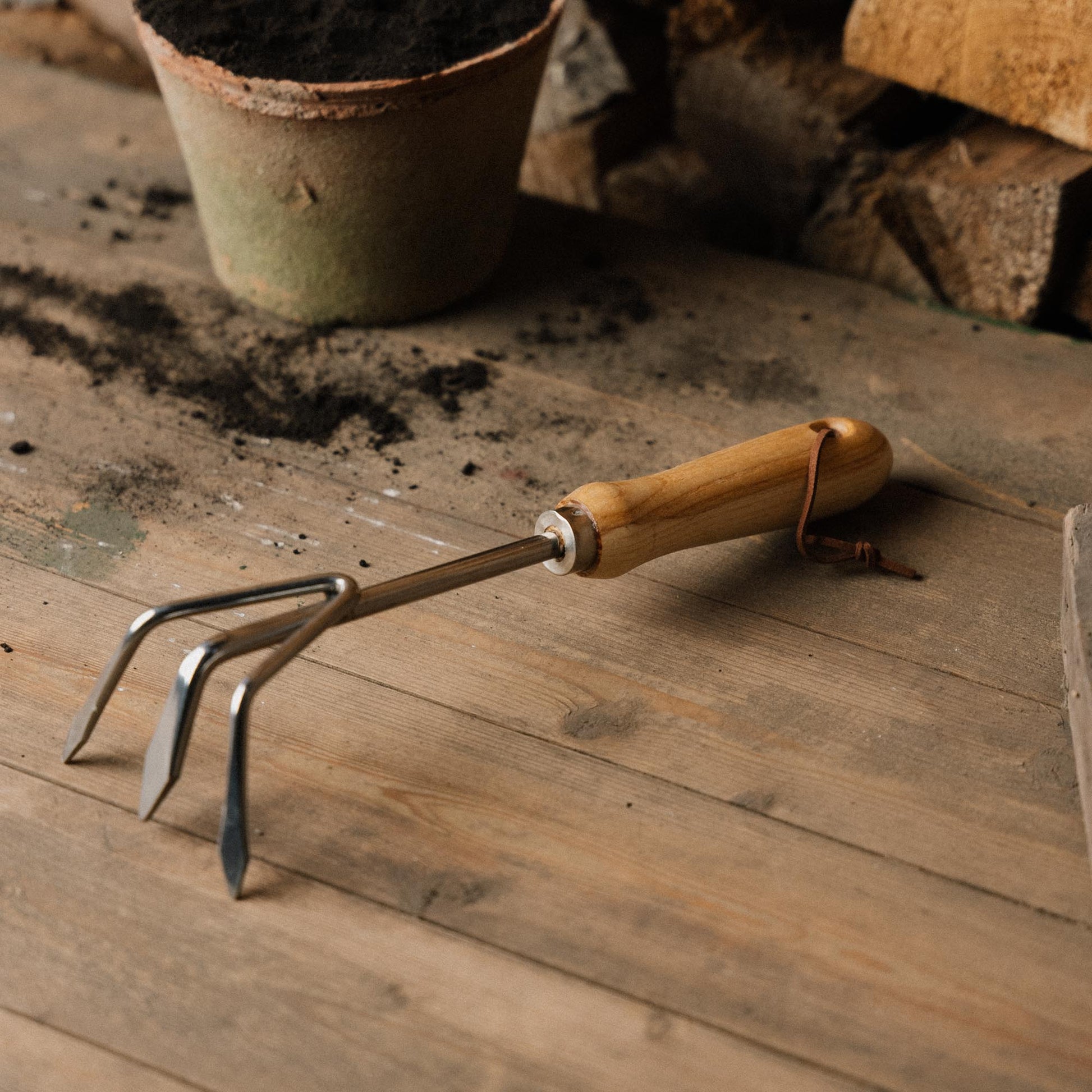 Kasviharava, ruostumatonta terästä