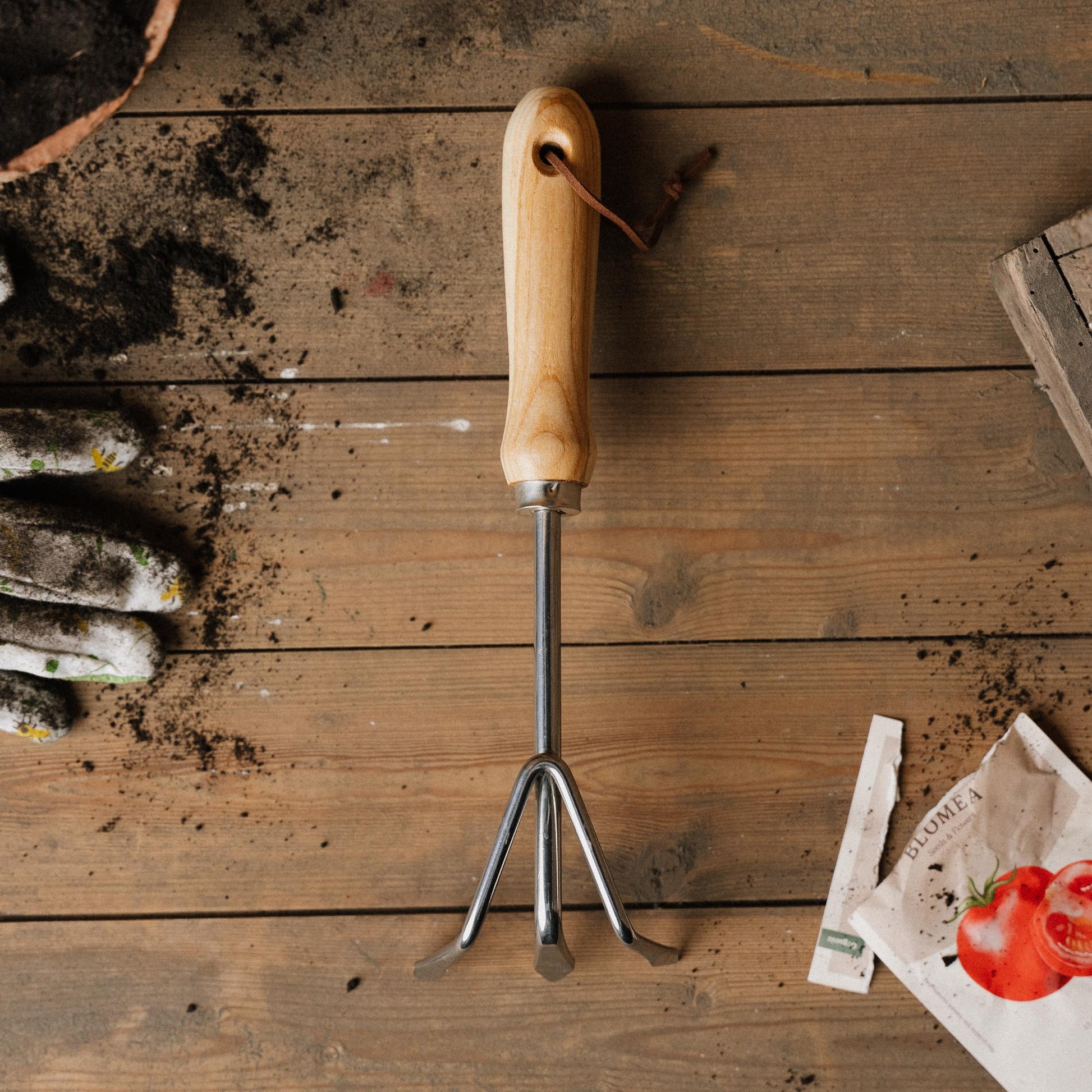 Kasviharava, ruostumatonta terästä