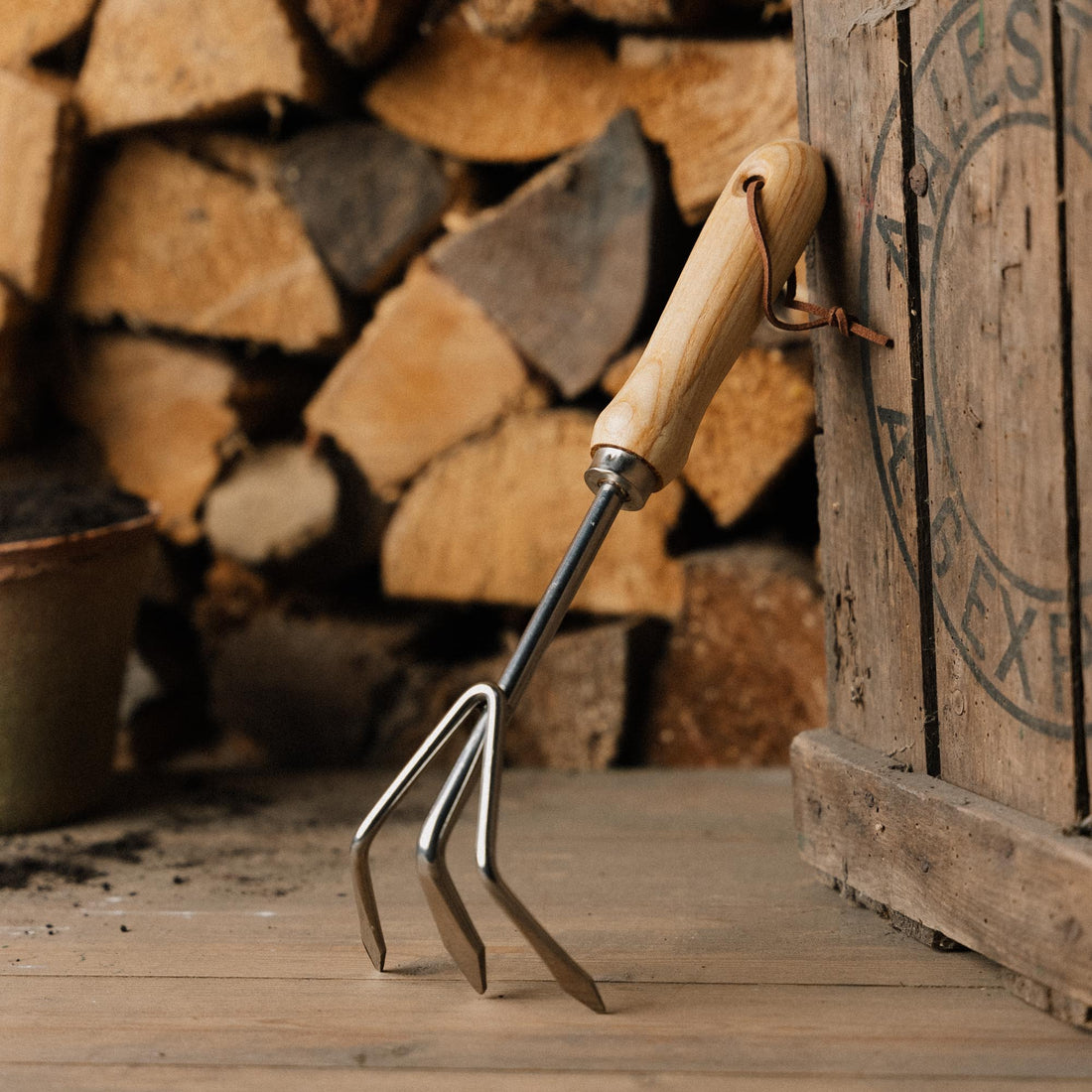 Kasviharava, ruostumatonta terästä