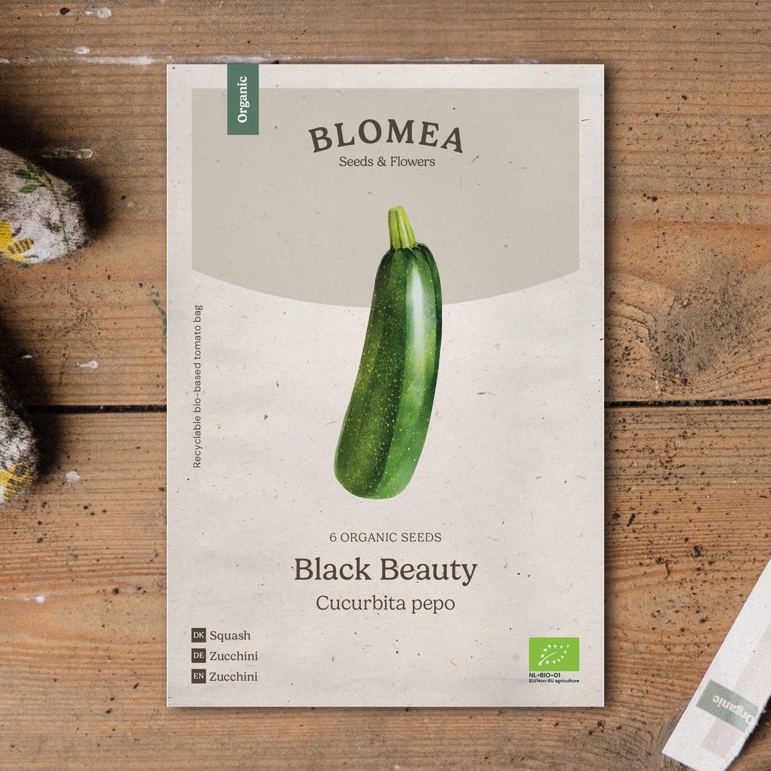 Kesäkurpitsan siemenet 'Black Beauty' - 6 luomusiementä