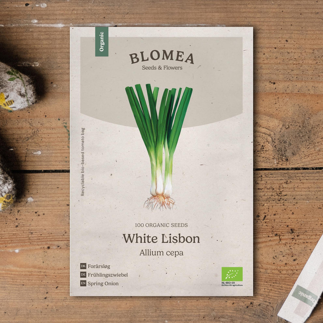 Kevätsipulin siemenet 'White Lisbon' - 100 luomusiementä