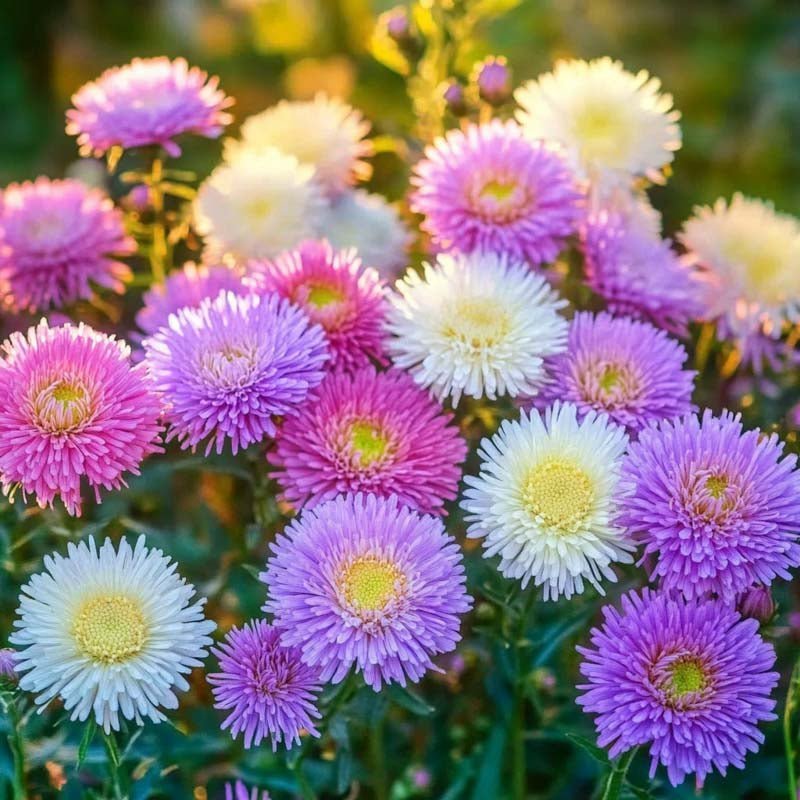 Kiinanasterin siemenet 'Biedermeier' - 125 luomusiementä