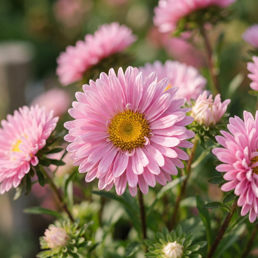 Kiinanasterin siemenet 'Matsumoto Pink' - 50 luonnonmukaista siementä