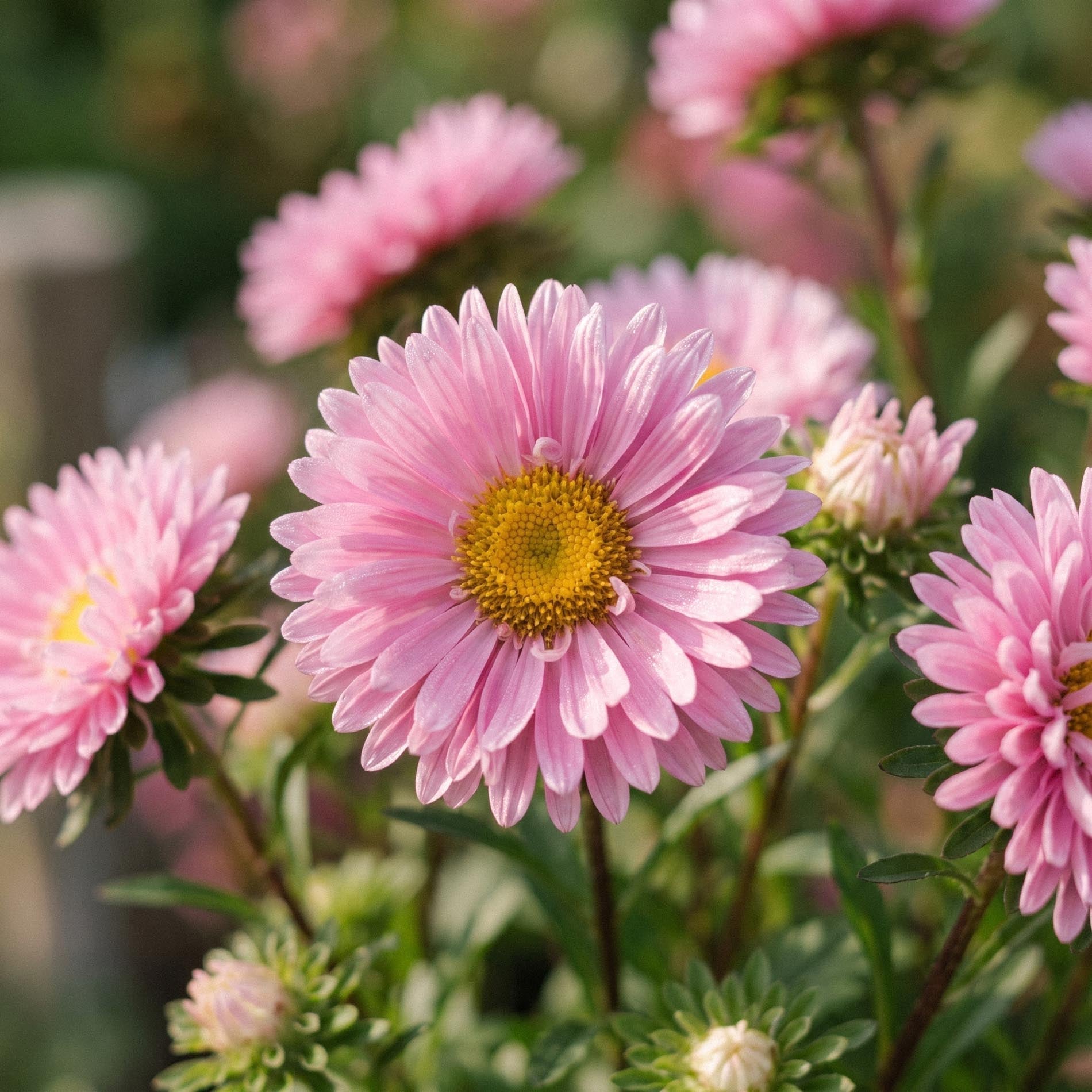 Kiinanasterin siemenet 'Matsumoto Pink' - 50 luonnonmukaista siementä