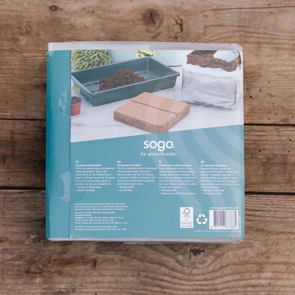 Kookosmulta 10 litraa, 18x18 cm