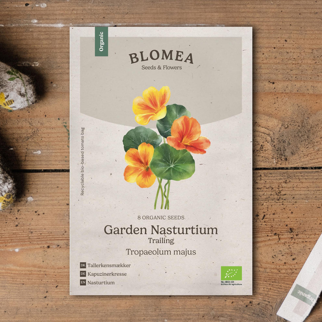 Krassi 'Tropaeolum majus' - 8 luomusiementä