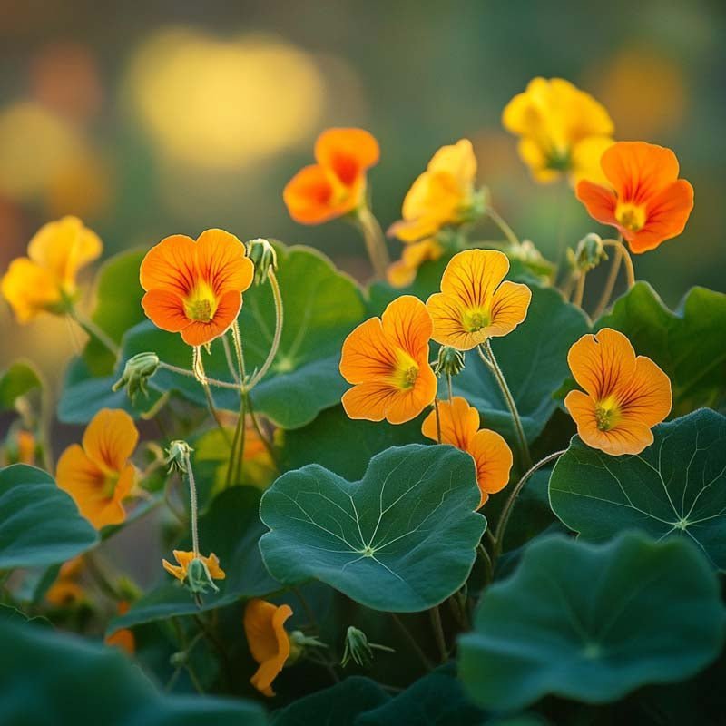 Krassin siemenet 'Garden Nasturtium, non - trailing' - 8 luomusiementä