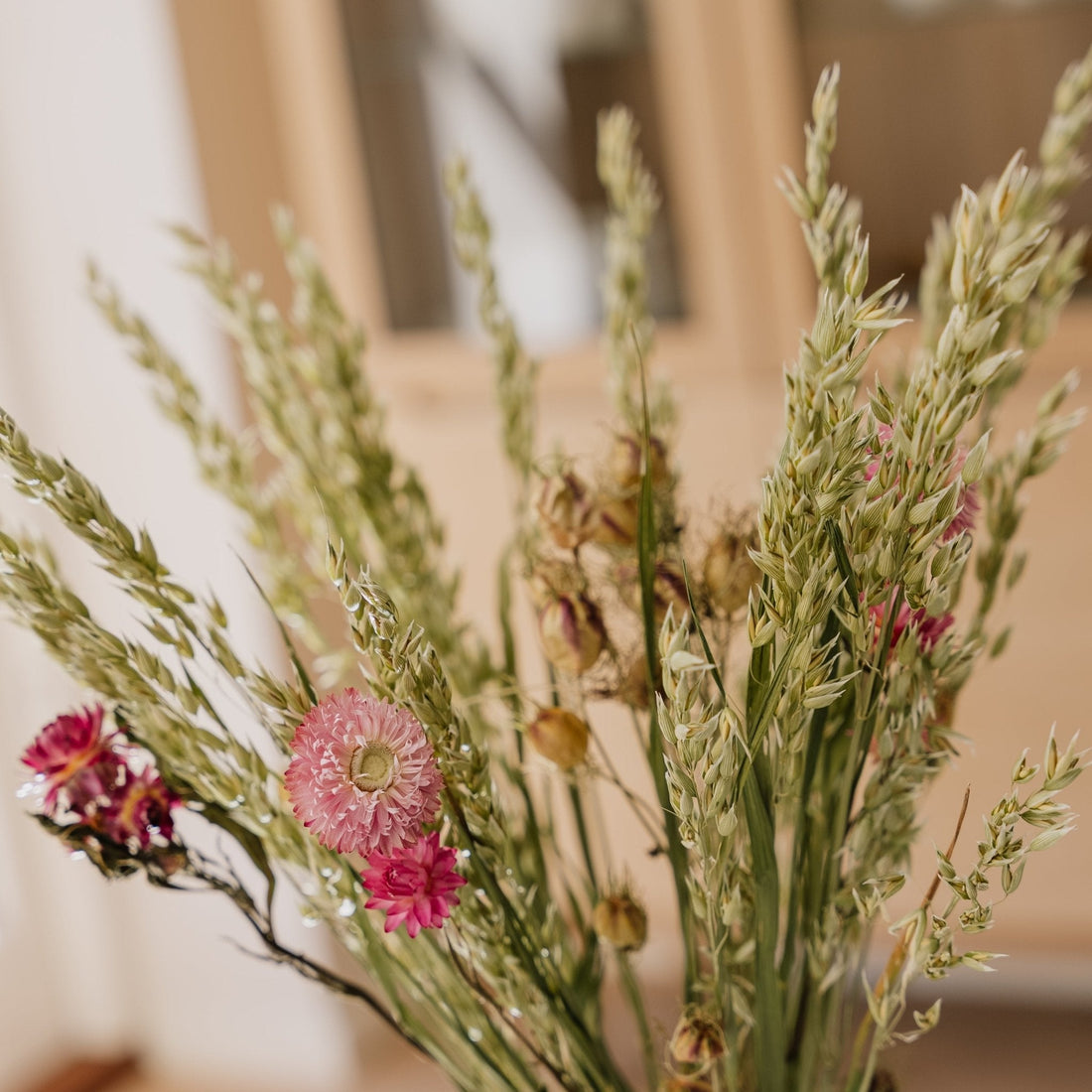 Kuivakukkakimppu, Kuiskaus, H: 55 cm