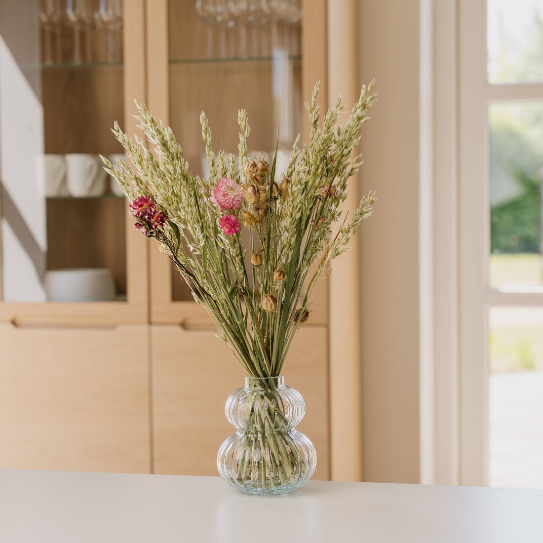 Kuivakukkakimppu, Kuiskaus, H: 55 cm